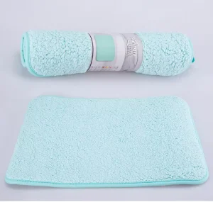 40x60cm Super Soft Shaggy Bath Mat Absorbent Microfiber Bathroom Rug Non Slip Fluffy Floor Mat for Shower and Tub