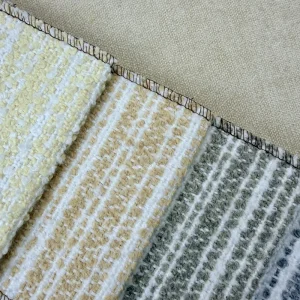 420GSM Premium Patterned Chenille Upholstery Fabric Jacquard Woven for Hotel Suite and Home