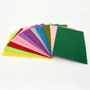 42PCS 8 X 8 Inches Stiff Felt Sheets for Crafts with Needle and Thread Kit for Embroidery Christmas Decorations