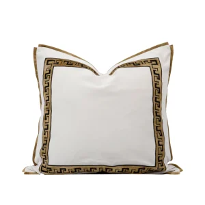 45*45cm Simple Square Cushion Covers White Gold c Pillow Cases Modern Portable Pillows Garden Outdoor Cushion Cover