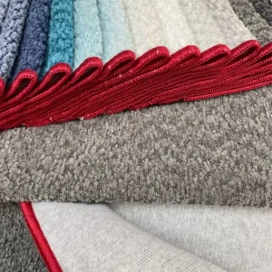 450gsm 100% Polyester Velvet Woven Dyed Plain Sofa Upholstery Waterproof Breathable