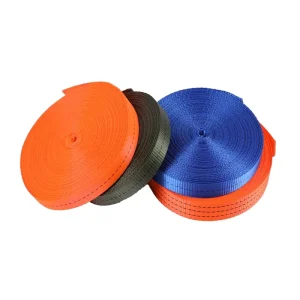 45mm Polyester Industrial Webbing Cargo Lashing Strap CE Certification High Tensile Strength 1000kg 2mm Ratchet Tie Downs