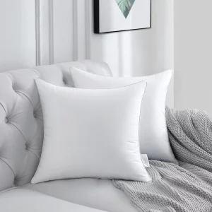 45×45 cm Throw Pillow Insert Set Soft Square Cushion Inner for Sofa Couch Bed Decor Polyester Filled Pillow Form