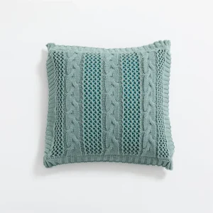 45x45cm Kaisen Style Acrylic Knitted Breathable Soft Washable Square Sofa Decorative Throw Cushion Pillow Cover