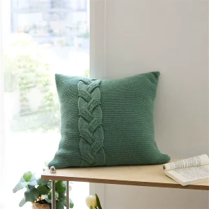 45x45cm Tien Style Acrylic Knitted Breathable Soft Washable Square Sofa Decorative Throw Cushion Pillow Cover