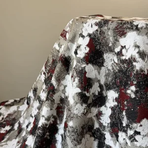 470GSM Heavy Weight Jacquard Chenille Fabric Patterned Sofa Upholstery Material for Luxury Pet Bed