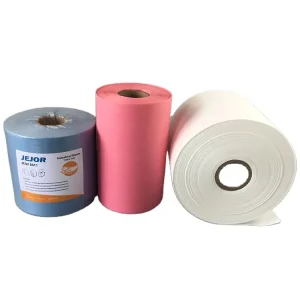 475 Sheets Blue Jumbo Paper Roll Nonwoven Heavy Duty Lint Free Electronic Cleaning Wipes Wood Pulp Disposable Shop Towels Roll