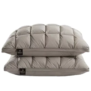 48*74cm Organic Goose Feather and Down Sofa Pillow Customized Logo Bed Pillows for Sleeping