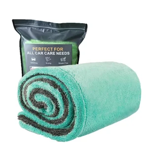 48×24” Car Drying Towel for Full Sized SUV Dual Sided Microfiber Car Cleaning Towel with Twisting Yarn Technique 1400GSM