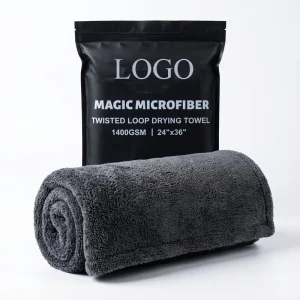 48×24” Car Drying Towel for Full Sized SUV Dual Sided Microfiber Car Cleaning Towel with Twisting Yarn Technique