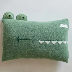 48x74cm 1.1kg Half Velvet Soft Breathable Rectangular Bed Sleeping Sofa Decorative Throw Cushion Pillow