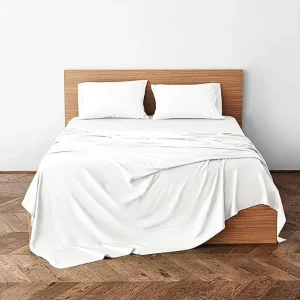 4Pcs Bamboo Bed Sheet Bedding Set Flat Sheet/Fitted Sheet Bedsheet With 2 Pillow Case