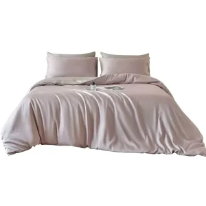 4Pcs Comforter Set 400TC Eco Friendly Cooling Breathable Moisture Wicking Skin Friendly Hypoallergenic Anti pilling