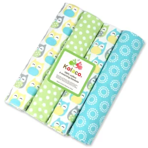 4Pcs Soft Knitted Newborn Wrapping Baby Blanket 102*76cm High End Boutique Cotton Eco friendly Customizable for Autumn