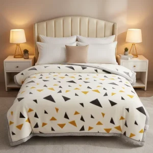 4kg Lightweight Warm 100% Polyester Woven Technique Heavy Plain Mink Korea Style Raschel Blanket