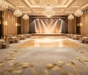 4m Broadloom Wall to Wall Tufted Carpet Textile Back Nylon Fire Resistant Anti Slip Wholesaler Banquet Corridor Space