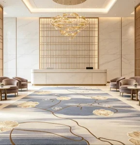 4m Commercial Wall Carpet Fabric Back Nylon Fire Retardant Anti Slip Bulk Order Fit-out Company Hotel Lobby Roll Carpet