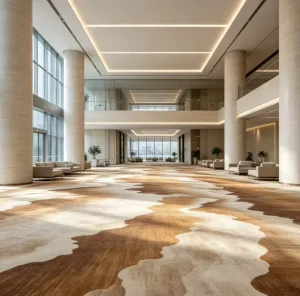 4m Jacquard Custom Tufted Hotel Floor Carpet Textile Back Nylon Stain Resistant Heavy Traffic Contractor Lobby Banquet Guest