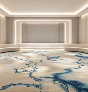 4m Jacquard Tufted Floor Carpet Back Nylon Heavy Traffic Anti Slip Project Supply Hotel Lobby Corridor