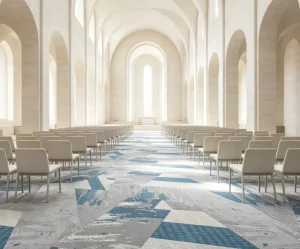 4m Tufted Jacquard Commercial Carpet Action Back Nylon Heavy Traffic Sound Absorbing Project Supply Hotel Lobby Space