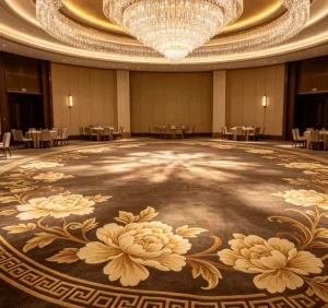 4m Tufted Jacquard Commercial Floor Carpet Textile Back Nylon Fire Resistant Interior Contractor Guest Room Hallway Corridor