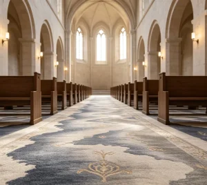 4m Wide Full Roll Hotel Carpet Back Nylon Stain Resistant Anti Slip Interior Contractor Lobby Corridor Flooring