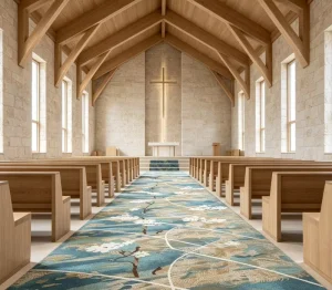 4m Wide Nylon Roll Carpet Fabric Back Stain Resistant Noise Reduction Long Term Cooperation Hotel Corridor Floor Cover