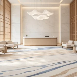4m Wide Tufted Hotel Carpet Felt Back Nylon Sound Absorbing Stain Resistant OEM ODM Custom Guest Room Floor