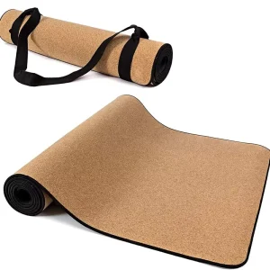 4mm Premium Grip Gym Home Exercise Eco Friendly Sports Fitness Durable Portable Pilates Non Slip Custom Logo TPE Cork Yoga Mat