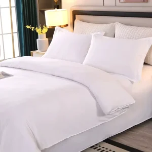 4pcs Bed Sheets Set Bedding Set for Hotel Motel King Queen Size