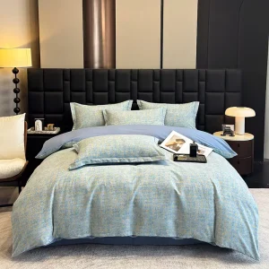 4pcs Brushed Cotton Eco Friendly Breathable 200TC Floral Baby Safe Luxury Home Bedding Set Thick Warm Queen Duvet Cover