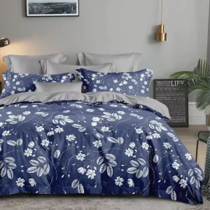 4pcs Home Textile Print Floral Patterns Duvet Cover Bed Sheet Bedding Set for Home