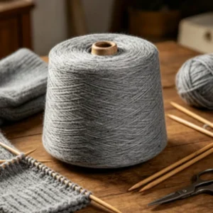 5# Grey 16S 100% Polyester High Tenacity Raw Spun Yarn for Sewing Heavy duty Socks Thick Knitted Goods and Workwear Fabrics