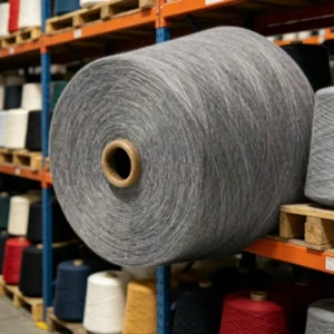 5# Grey 16S 100% Polyester Spun Yarn Ideal for Heavy duty Socks Thick Knitted Goods and Workwear Fabrics