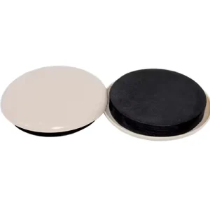 5 Inch Reusable Eco-Friendly Plastic Heavy Duty Beige 9mm Thick Furniture Slider Pads Adhesive for Easy Moving