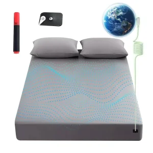 5% Silver Fiber 95% Cotton Anti Mold Grounding Fitted Sheet Bed Sheet Silver Fabric Moisture Wicking