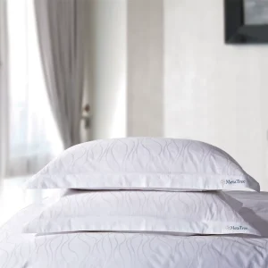 5 Star Hilton Hotel Feather Down Bed Pillow Cotton Microfiber Insert Sleeping Pillow Soft 100% Cotton Filling Neck Pillow
