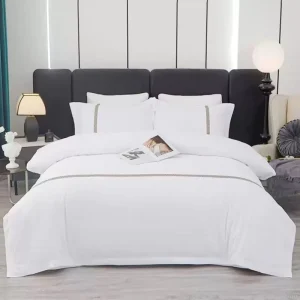 5 Star Hotel 4 Piece Comforter Set Custom Logo Hospitality Egyptian Cotton 300tc All Season Eco Friendly Set