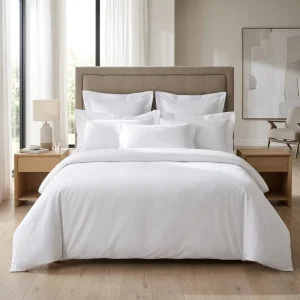 5 Star Hotel Bed Linen White Luxury 100% Cotton Sateen Hotel Bedding Set Duvet Cover Hotel Bedsheets