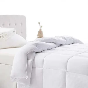 5 Star Hotel Quality Polyester Down Alternative Eco Friendly Bedding Comforter Duvet Insert Twin White Warm