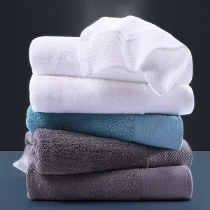 5 Star Hotel Quality Soft Absorbent Embroidered Thickened Cotton Bath Towels Custom Logo Luxury Bath Towel Sheets