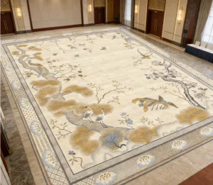 5 Star Hotel Reversible Machine Made Washable Wall to Wall Carpet Roll Nylon Jacquard Technique Luxury Commercial Use