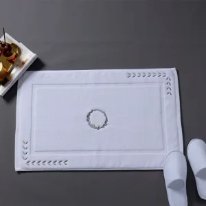 5 Star Hotel Same Style 100% Cotton Bath Mat New Absorbent Non Slip & Machine Washable