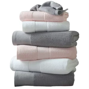 5 Star Hotel Soft 100% Pure Cotton Customised Hotel Bath Linen Colored Bath Towels 800 Gsm Luxury Quality