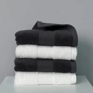 5 Star Hotel Standard Bathroom Linen 100% Cotton Face Towel Custom logo Cotton Hotel Hand Towel