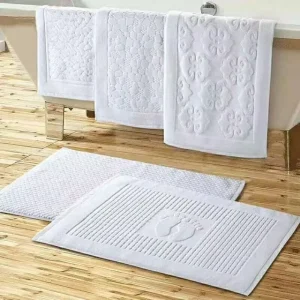 5 Star Hotel Thickened Non Slip Bath Mat Super Absorbent Machine Washable for Bathroom & Bedroom Entrance