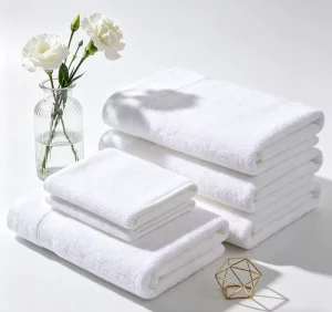 5 Star Hotel White Cotton Bath Sheet Extra Large Oversized Luxury Bath Towel Skin-Friendly Organic Eco-Friendly Towel Set