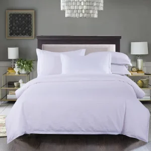 5 Star Luxury 100% Cotton Hotel Bedding Sets White Bed Sheets 300TC Eco-Friendly All-Season Wedding Four-Piece Kit