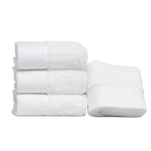 5 Star Luxury 16s 21s Custom Logo Turkish 100% Cotton Thick Absorbent White Face Bath Hand Spa Home Hotel Towel