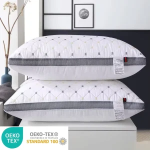 5 Star Luxury Hotel Pillow Core Custom Size Quilting Feather Silk Bed Pillow for Bedroom